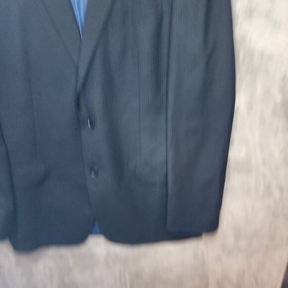 John Varvatos Men's 42L Wool Navy Jacket Made in Portugal RN 90736 - Picture 11 of 12